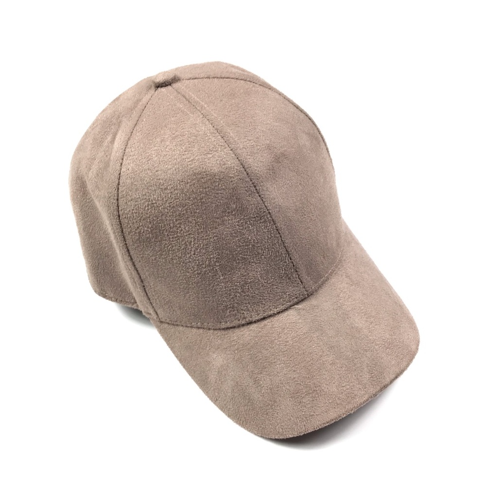 H&M Womens Faux Suede Leather Baseball Hat Cap